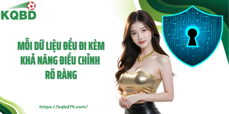 Mỗi dữ liệu đều đi kèm khả năng điều chỉnh rõ ràng